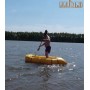 Надувний пакрафт Ладья ЛП-245 Каяк Комфорт жовтий з чорним - Пакрафт для рафтингу