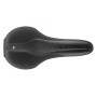 Седло Selle Royal SCIENTIA M1 Moderate, 3D skingel, обивка Black gummy/Black mokka, 289х141мм, 425г, рейлы сталь + Curva suspension, unisex, чёрное