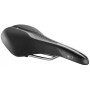 Седло Selle Royal SCIENTIA M3 Moderate, 3D skingel, обивка Black gummy/Black mokka, 289х178мм, 465г, рейлы сталь + Curva suspension, unisex, чёрное