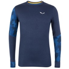 Термофутболка Salewa CRISTALLO WARM AMR M L / S TEE 28205 3960, 46 / S, синий