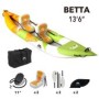 Наслаждайтесь каяком Aqua Marina вместе с Betta Leisure 2-person (BE-412)
