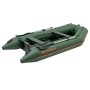 Надувний човен Колібрі КМ-330Д Профі (Kolibri KM-330D) моторний кільовий фанерний пайол, зелений