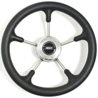 Рулевое колесо Pretech нержавейка 32 см черное (Pretech BS)