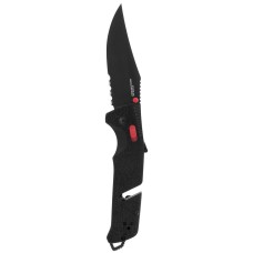 Раскладной нож SOG Trident AT, Black/Red/Partially Serrated