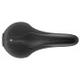 Седло Selle Royal SCIENTIA A2 Athletic, 3D skingel, обивка Black gummy/Black mokka, 289х144мм, 390г, рейлы сталь + Curva suspension, unisex, чёрное