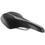 Седло Selle Royal SCIENTIA R2 Relaxed, 3D skingel, обивка Black gummy/Black mokka, 289х196мм, 485г, рейлы сталь + Curva suspension, unisex, чёрное