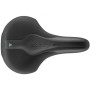 Седло Selle Royal SCIENTIA R2 Relaxed, 3D skingel, обивка Black gummy/Black mokka, 289х196мм, 485г, рейлы сталь + Curva suspension, unisex, чёрное