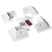 WATTSTUNDE® Solar Panel Corner System ABS Plastic White