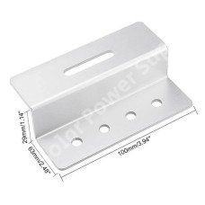 Solar Power Supply 100mm Z Style Aluminum mounting brackets