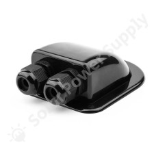 Wattstunde ABS Solar Double Cable Gland Black
