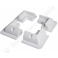 Solar Power Supply Solar Panel Corner System ABS Plastic White