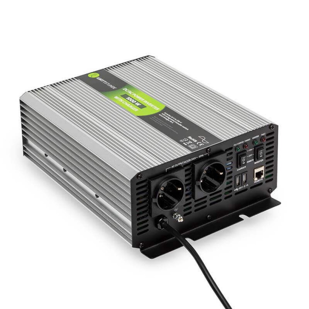 WATTSTUNDE 1000W / 2000W 12V pure sine wave inverter for lithium