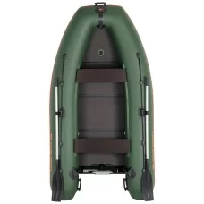 Надувная лодка Колибри КМ-280ДЛ (Kolibri KM-280DL) моторная килевая слань-книжка, зелёная