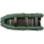Надувная лодка Колибри КМ-450ДСЛ (Kolibri KM-450DSL) моторная килевая фанерный пайол, зелёная