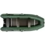 Надувная лодка Колибри КМ-450ДСЛ (Kolibri KM-450DSL) моторная килевая фанерный пайол, зелёная