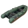 Надувная лодка Колибри КМ-450ДСЛ (Kolibri KM-450DSL) моторная килевая фанерный пайол, зелёная