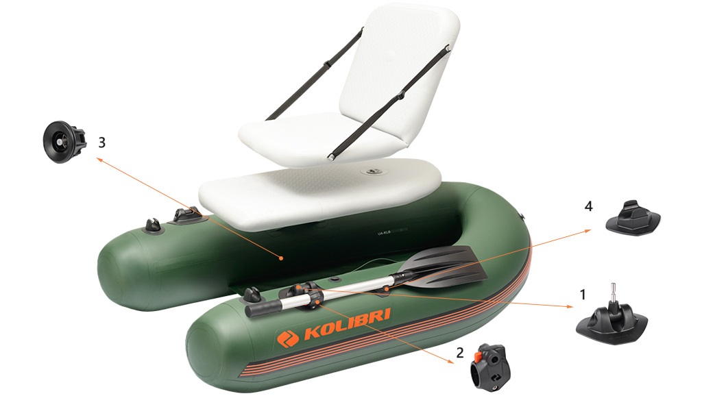 Комплектующие лодки-плота Kolibri K-180F