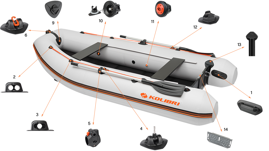 Моторная лодка Kolibri KM-330DL